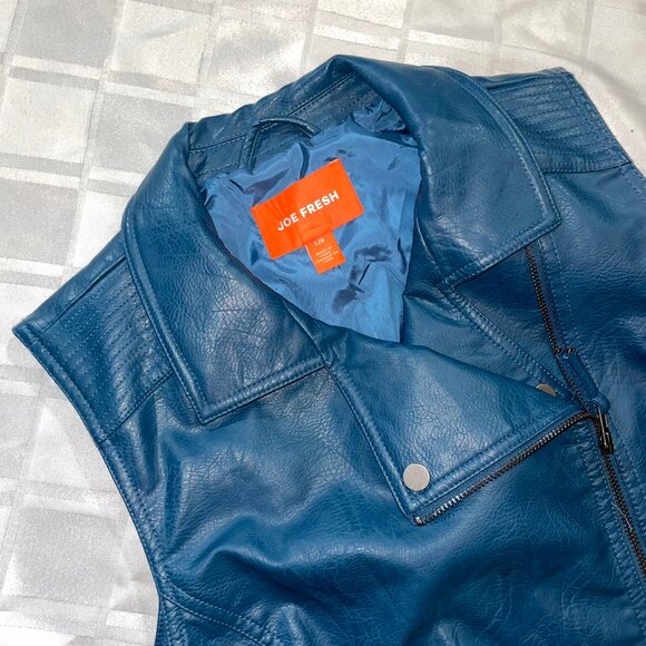 π Bundle Deal: 4 for $20! π Teal blue grunge rocker vest L - Picture 9 of 12